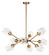 Savvy LED Chandelier in Antique Brass / Black (16|26345CLABBK)