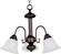 Malaga Three Light Chandelier in Oil Rubbed Bronze (16|2697MROI)