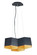 Honeycomb LED Chandelier in Black / Gold (16|30334BKGLD)