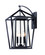 Artisan Three Light Outdoor Wall Lantern in Black (16|3176CLBK)