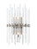 Divine Two Light Wall Sconce in Polished Nickel (16|38409CLPN)