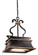 Montparnasse Three Light Pendant in French Black With Gold Leaf Highlights (29|N6111-20)