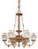 Metropolitan Six Light Chandelier in Antique Classic Brass (29|N801906)