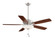 Minute 52''Ceiling Fan in Brushed Nickel/Dark Walnut (15|F553L-BN/DW)