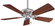 Supra 44'' 44''Ceiling Fan in Brushed Steel W/ Dark Walnut (15|F563-BS/DW)