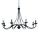 Westchester County Eight Light Chandelier in Sand Coal With Skyline Gold Le (7|1048-677)