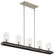 Cole'S Crossing Five Light Island Pendant in Coal With Brushed Nickel (7|1055-691)