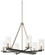 Cole's Crossing Six Light Chandelier in Coal w/Brushed Nickel (7|1056-691)