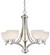 Paradox Five Light Chandelier in Brushed Nickel (7|1425-84)
