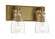 Tiberia Two Light Bath Bar in Soft Brass (7|2272-695)