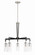 Pullman Junction Five Light Chandelier in Coal With Brushed Nickel (7|2895-691)