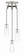 Pullman Junction Three Light Pendant in Coal w/Brushed Nickel (7|2897-691)