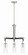 Pullman Junction Three Light Chandelier in Coal w/Brushed Nickel (7|2898-691)
