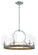 Country Estates Six Light Chandelier in Sun Faded Wood W/Brushed Nicke (7|4015-280)