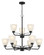 Kaitlen Nine Light Chandelier in Coal (7|4889-66A)