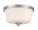 Shyloh Two Light Flush Mount in Brushed Nickel (7|4927-84)