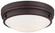 Two Light Flush Mount in Lathan Bronze (7|823-167)