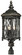 Bexley Manor Four Light Post Mount in Coal W/Gold Highlights (7|9326-585)