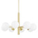 Stella Eight Light Chandelier in Aged Brass (428|H105808-AGB)