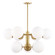 Paige Nine Light Chandelier in Aged Brass (428|H193809-AGB)