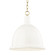 Blair One Light Pendant in Aged Brass/Cream (428|H238701L-AGB/CR)