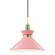 Kiki One Light Pendant in Aged Brass/Pink (428|H251701S-AGB/PK)
