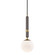 Brielle One Light Pendant in Aged Brass (428|H289701S-AGB)