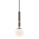 Brielle One Light Pendant in Aged Brass (428|H289701S-AGB)