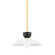 Whitley One Light Pendant in Aged Brass (428|H481701S-AGB)