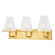 Irene Three Light Bath and Vanity in Aged Brass (428|H495303-AGB)
