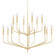 Bailey 15 Light Chandelier in Aged Brass (428|H516815-AGB)