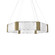 Forever LED Chandelier in Aged Brass (281|PD-76034-AB)