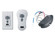 Universal Reversible Wall/Hand-Held Remote Control Kit in White (71|CK300)
