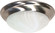 Twist and Lock Brushed Nickel Two Light Flush Mount in Brushed Nickel (72|60-284)