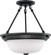 Close to Ceiling Mahogany Bronze Two Light Semi Flush Mount in Mahogany Bronze (72|60-3149)