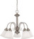 Ballerina Five Light Chandelier in Brushed Nickel (72|60-3240)