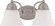 Empire Two Light Vanity in Brushed Nickel (72|60-3265)