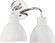 Sloan Two Light Vanity in Polished Nickel / White (72|60-6782)