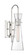 Bahari One Light Wall Sconce in Polished Nickel (72|60-6867)