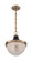 Faro One Light Pendant in Burnished Brass / Black Accents (72|60-7060)