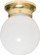 One Light Flush Mount in Polished Brass (72|SF77-108)