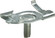 T Bar Track Clip 4 Pcs Per Bag in Metal Plain (72|TP185)