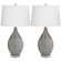 Volcanic Shimmer - Set Of 2 Table Lamp set of 2 in Smoke Grey (24|32F01)