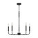 Abner Five Light Chandelier in Matte Black (10|ABR5024MBK)