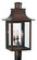 Chalmers Three Light Outdoor Post Lantern in Aged Copper (10|CM9012AC)
