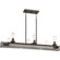 Melville Six Light Linear Chandelier in Iron Gate (10|MVL642IN)