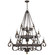 Noble 18 Light Chandelier in Rustic Black (10|NBE5018RK)