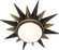 Cosmos Two Light Flushmount in Deep Patina Bronze w/Warm Brass (165|1017)