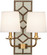 Williamsburg Lightfoot Two Light Wall Sconce in Bruton White Leather w/Nailhead/Aged Brass (165|1032)