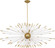 Andromeda Eight Light Chandelier in Modern Brass (165|1200)